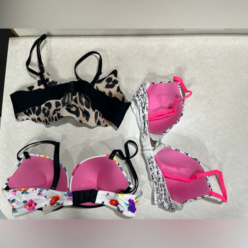 Lot of 6 Victoria’s Secret/Pink Bras, various sizes - Picture 2 of 6